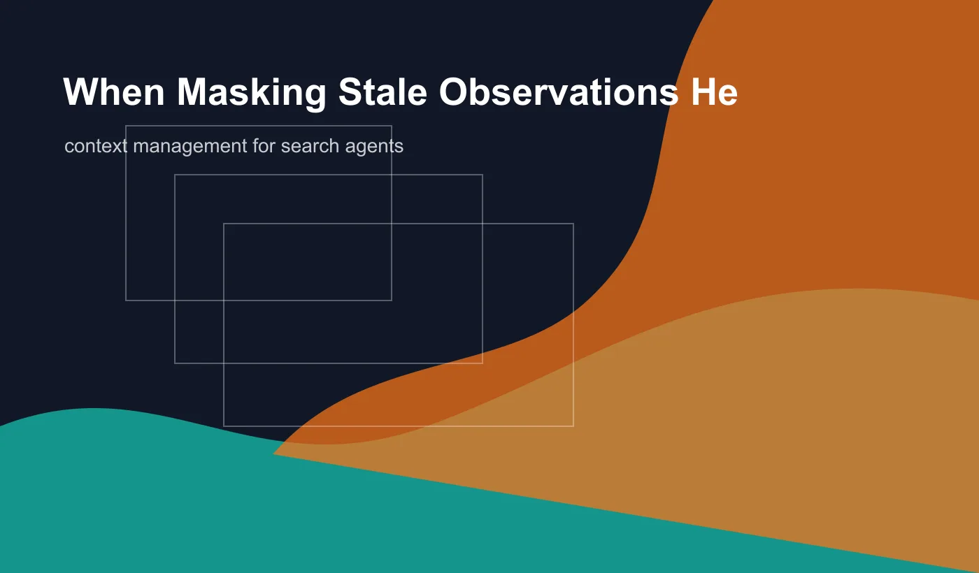 When Masking Stale Observations Helps Search Agents